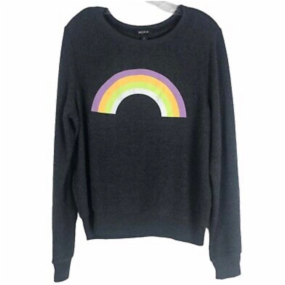 Wildfox after the rain rainbow sommers sweatshirt size M NWOT